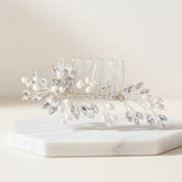 ATHENA COLLECTION - SYMPHONY OF PEARL COMB - HC258 SILVER