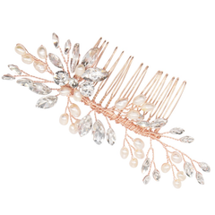 ATHENA COLLECTION - SYMPHONY OF PEARL COMB - HC258 ROSE GOLD