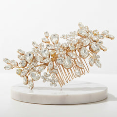 ATHENA COLLECTION - RADIANCE HAIR COMB - HC263 - GOLD