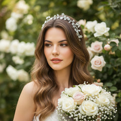 ATHENA COLLECTION - RADIANCE HAIR VINE - HP212 SILVER