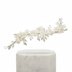 ATHENA COLLECTION - EXQUISITE VINE HEADPIECE - HP217 SILVER