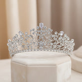 CUBIC ZIRCONIA COLLECTION - CRYSTAL ALLURE CROWN - AHB151 SILVER