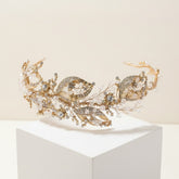 ATHENA COLLECTION - LUXE ANTIQUE GOLD HEADPIECE - HP218 ANTIQUE GOLD