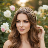ATHENA COLLECTION - LUXE ANTIQUE GOLD HEADPIECE - HP218 ANTIQUE GOLD