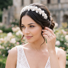 ATHENA COLLECTION - LUXE PEARL HEADBAND -AHB155