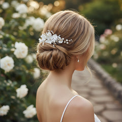 ATHENA COLLECTION - HEIRLOOM PEARL COMB - HC268 GOLD