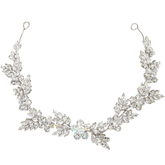 CUBIC ZIRCONIA COLLECTION - RADIANCE HAIR VINE - HP221 SILVER