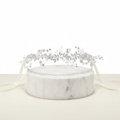 ATHENA COLLECTION - CRYSTAL SPARKLE HAIR VINE - HP237 SILVER