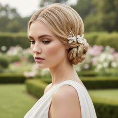 ATHENA COLLECTION - GLAM ROSE HAIR PINS - (PAIR) PIN64 GOLD