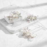 ATHENA COLLECTION - DAINTY HAIR PIN SET - HAIR PIN 70 SILVER