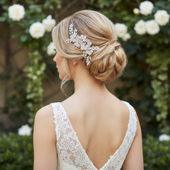ATHENA COLLECTION - GLAM STARLET HAIR COMB - HC271 SILVER