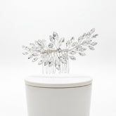 ATHENA COLLECTION - GLITZY GLAM HAIR COMB - HC272 SILVER
