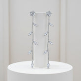 CUBIC ZIRCONIA COLLECTION - DELICATE VINE EARRINGS - CZER714 SILVER