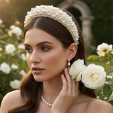 ATHENA COLLECTION - LUXE PEARL HEADBAND - AHB166 IVORY