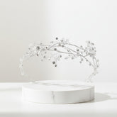 ATHENA COLLECTION - VINTAGE VINE HEADPIECE - HP239 SILVER