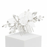 ATHENA COLLECTION - FOREVER ROSE HAIR COMB - HC256 SILVER