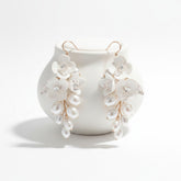 ATHENA COLLECTION - ELEGANCE OF PEARLS EARRINGS - CZER701 GOLD