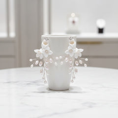 ATHENA COLLECTION - PEARLS OF ELEGANCE EARRINGS - CZER726 SILVER