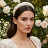 ATHENA COLLECTION - ENCHANTED PEARL HEADBAND - AHB173 IVORY