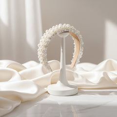 ATHENA COLLECTION - ENCHANTED PEARL HEADBAND - AHB173 IVORY