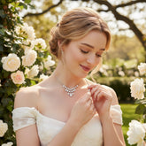 CUBIC ZIRCONIA COLLECTION - BRIDGERTON INSPIRED NECKLACE - CZNK193