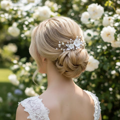 ATHENA COLLECTION - EXQUISITE HAIR PIN - PIN74 SILVER