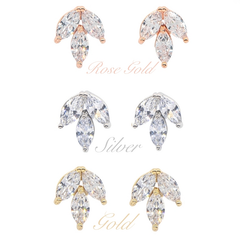 CUBIC ZIRCONIA COLLECTION - DAINTY GEM EARRING COLLECTION