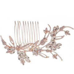 ATHENA COLLECTION - VINTAGE CHIC HAIR COMB - HC282 ROSE GOLD