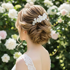 ATHENA COLLECTION - STARLET FLORAL BEAUTY HAIR COMB - HC286 GOLD