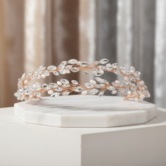 ATHENA COLLECTION - CRYSTALLURE HEADBAND - AHB58 ROSE GOLD