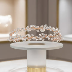 ATHENA COLLECTION - CRYSTALLURE HEADBAND - AHB58 ROSE GOLD