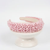 ATHENA COLLECTION - LUXE PEARL HEADBAND - AHB166 PINK