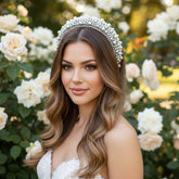 ATHENA COLLECTION - LUXE PEARL HEADBAND - AHB166 GREY
