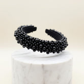 ATHENA COLLECTION - LUXE PEARL HEADBAND - AHB166 BLACK