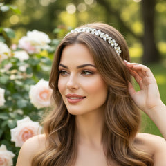 ATHENA COLLECTION - STARLET CHIC CRYSTAL HEADBAND - AHB188 OPAL