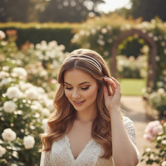 ATHENA COLLECTION - TRIPLE PEARL HEADBAND - AHB189 IVORY