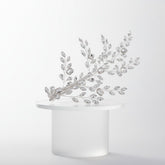 ATHENA COLLECTION - VINTAGE SPRAY HEADPIECE - HC288 SILVER