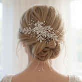 ATHENA COLLECTION - EXQUISITE CRYSTAL HEADPIECE - HC289 SILVER