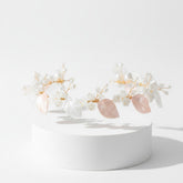 ATHENA COLLECTION - ROMANTIC PEARLESCENT HAIR VINE - GOLD HP241