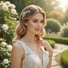 ATHENA COLLECTION - CHIC PEARL HAIR COMB - HC295 GOLD