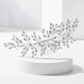 ATHENA COLLECTION - ENCHANTING CRYSTAL SPRAY HAIR COMB - HC296 SILVER