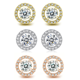 CUBIC ZIRCONIA COLLECTION - SPARKLE STUD COLLECTION