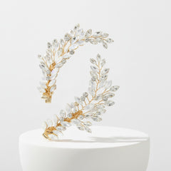 ATHENA COLLECTION - RADIANCE HAIR CLIPS 757- (PAIR) - GOLD