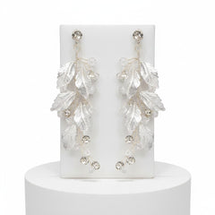 ATHENA COLLECTION - DIVINE LEAF EARRINGS - CZER641