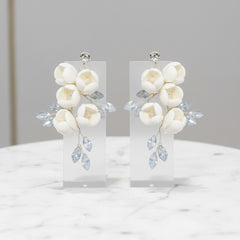 ATHENA COLLECTION - STARLET ELEGANCE EARRINGS - CZER642 OPAL