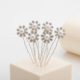 ATHENA COLLECTION - CRYSTAL FLOWER HAIR PINS - PIN 58