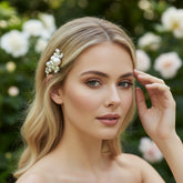ATHENA COLLECTION - CHIC PEARL HAIR CLIP - CLIP 766 SILVER