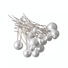 ATHENA COLLECTION - GLAM PEARL PIN COLLECTION - PIN61 SILVER