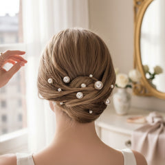 ATHENA COLLECTION - GLAM PEARL PIN COLLECTION - PIN61 GOLD