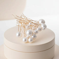 ATHENA COLLECTION - GLAM PEARL PIN COLLECTION - PIN61 GOLD